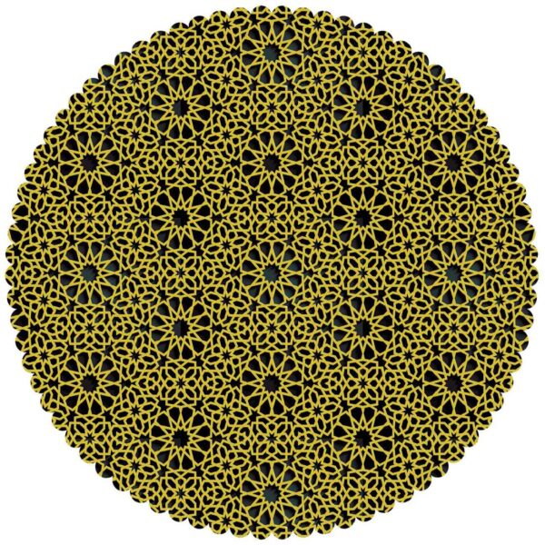 سجادة طاولة فيلفيت بتصميم نجمي لتزيين مائدة الطعام الخاصة بك