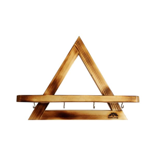 حامل مفاتيح جداري مزخرف ومصنوع يدويًا بأربع خطافات