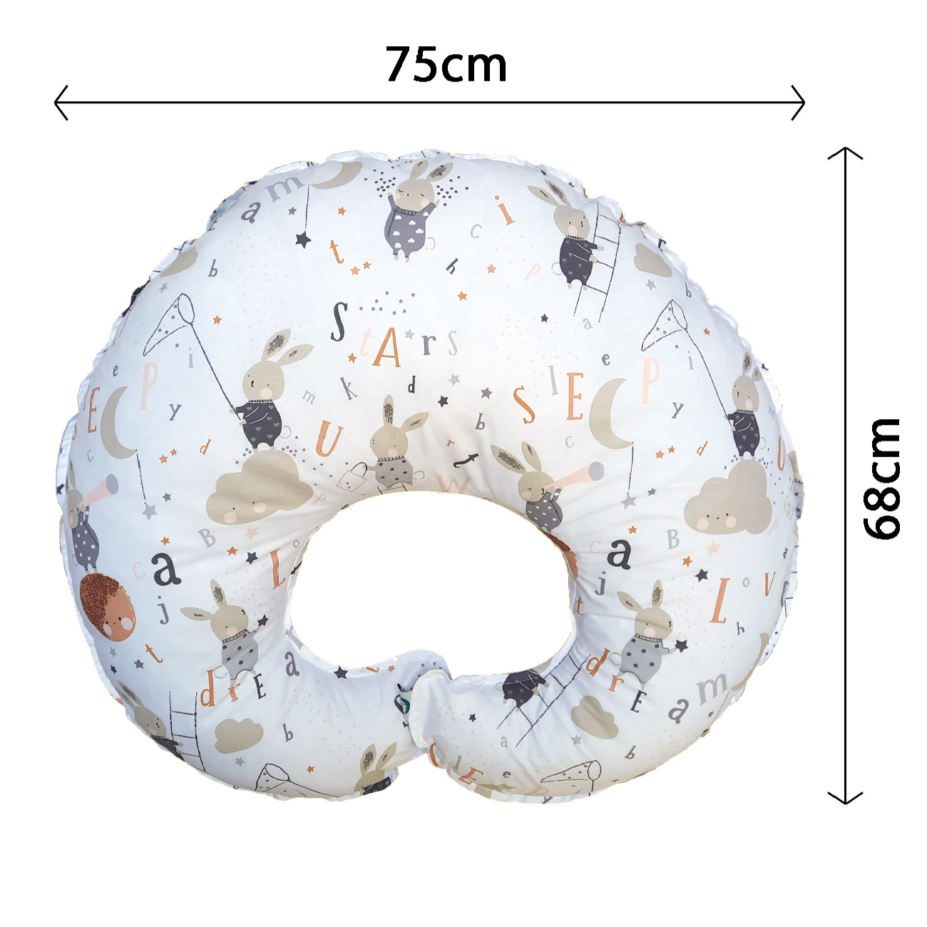 مجموعة فرشة قطنية للرضع بتصميم الأرنب الصغير، 6 قطع