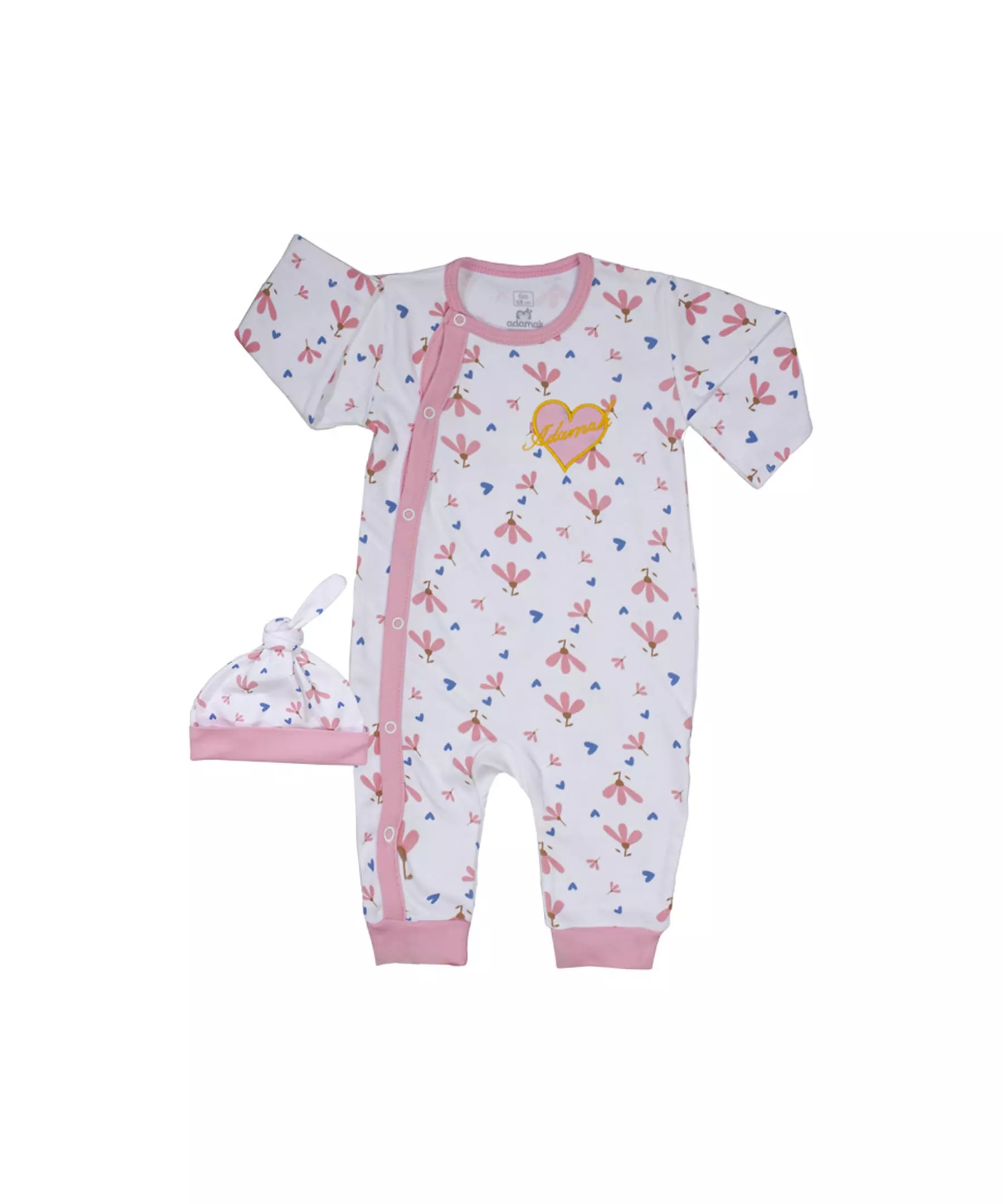 بدلة طويلة الأكمام للبنات مع قبعة