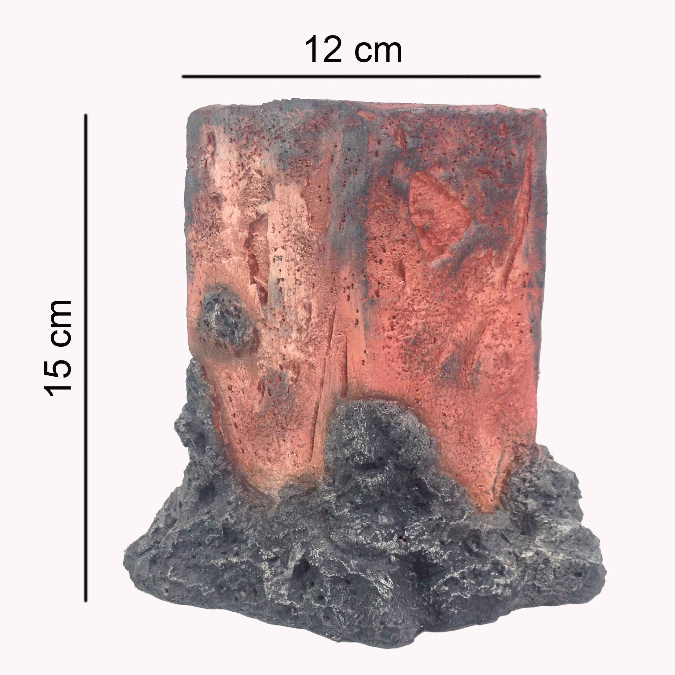 مزهرية خرسانية مصنوعة يدويًا بتصميم جذع شجرة للمنزل الحديث