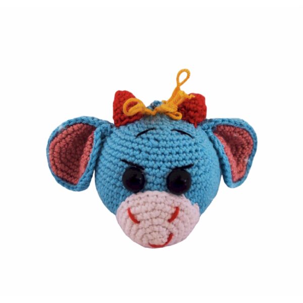 مفتاح كروشيه يدوي - شكل رأس البقرة