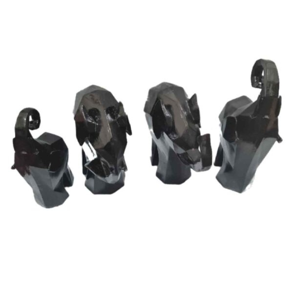 تمثال فانتازي هندسي للماموث بالكيوبية 4 قطع - فني