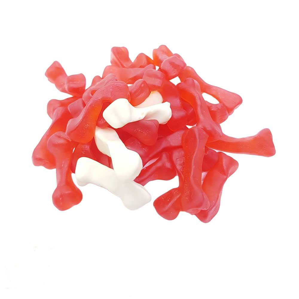 حلوى جيلاتينية حلال بنكهة الفواكه على شكل عظمة – أيدين (1000 جرام)