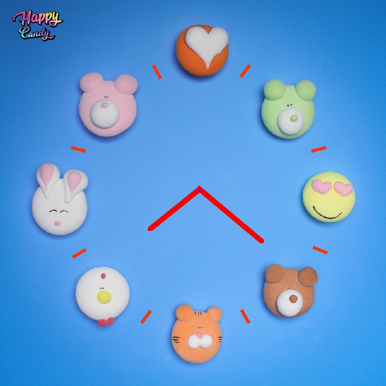 حزمة حلوى الخطمي حلال (مارشميلو) – حيوانات لطيفة في علبة (130 جرام)