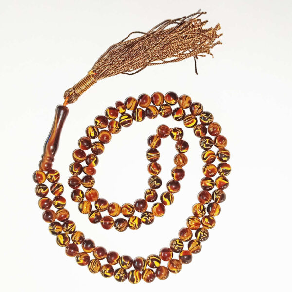 السبحة الإسلامية من راتنج الصندل مصنوعة بـ 101 حبة تسبيح