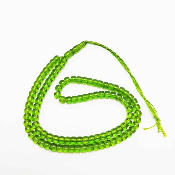 السبحة الإسلامية من راتنج الصندل مصنوعة بـ 101 حبة تسبيح - الأخضر