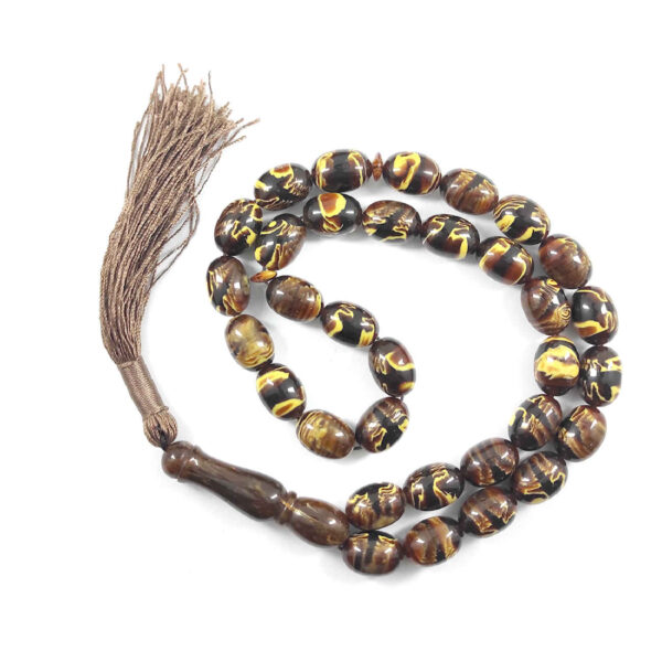 السبحة الإسلامية من راتنج الصندل مصنوعة بـ 33 حبة تسبيح