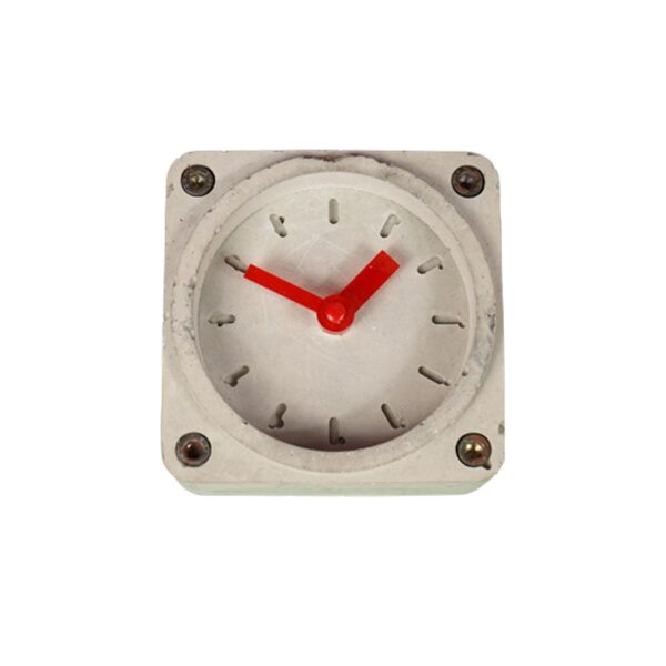 ساعة مكتبية خرسانية مصنوعة يدويًا - بسيطة للديكور