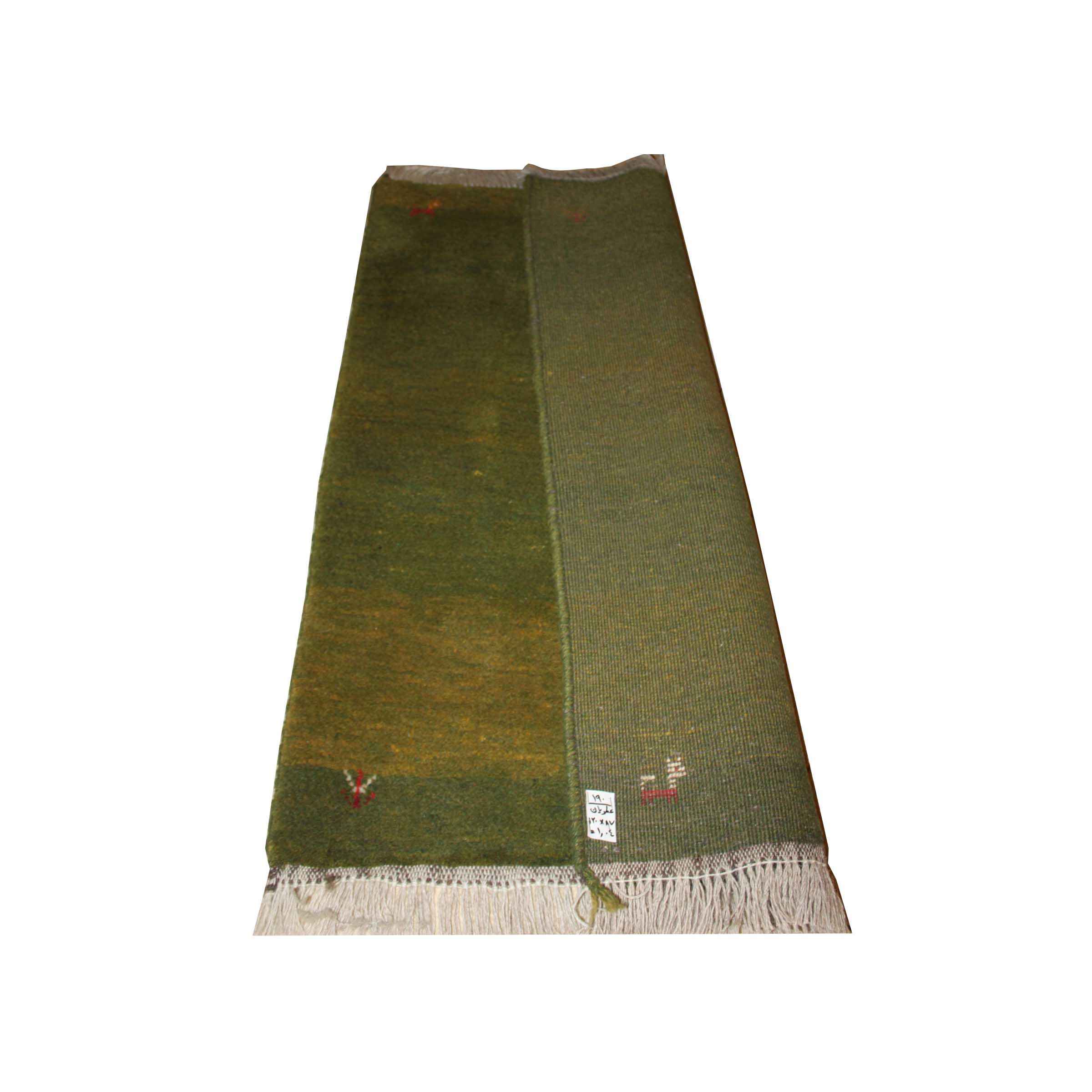 سجاد جابيه إيراني أصلي من الصوف محبوك يدويًا في فارس برموز حيوانية