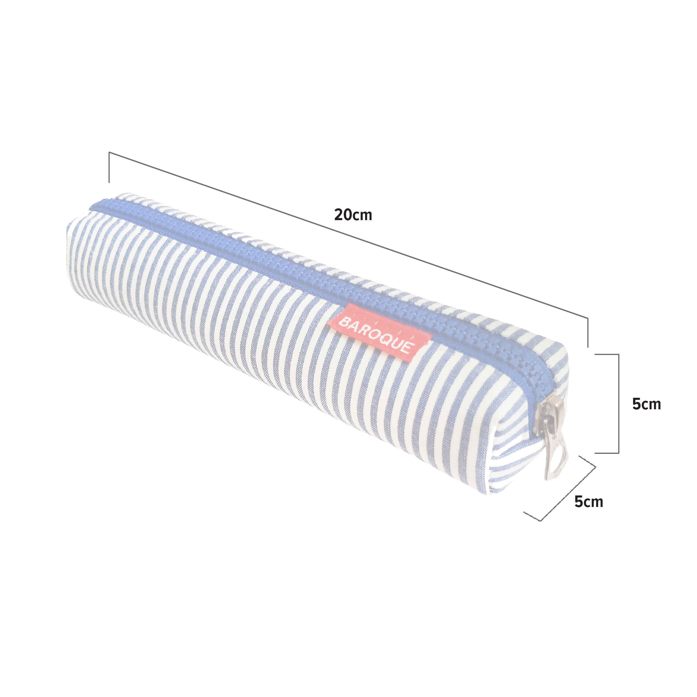 حقيبة أقلام بتصميم مخطط بسحاب بحجم صغير