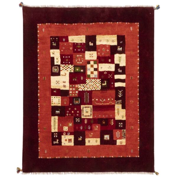 سجاد جابيه إيراني أصيل من الصوف محبوك يدويًا في فارس