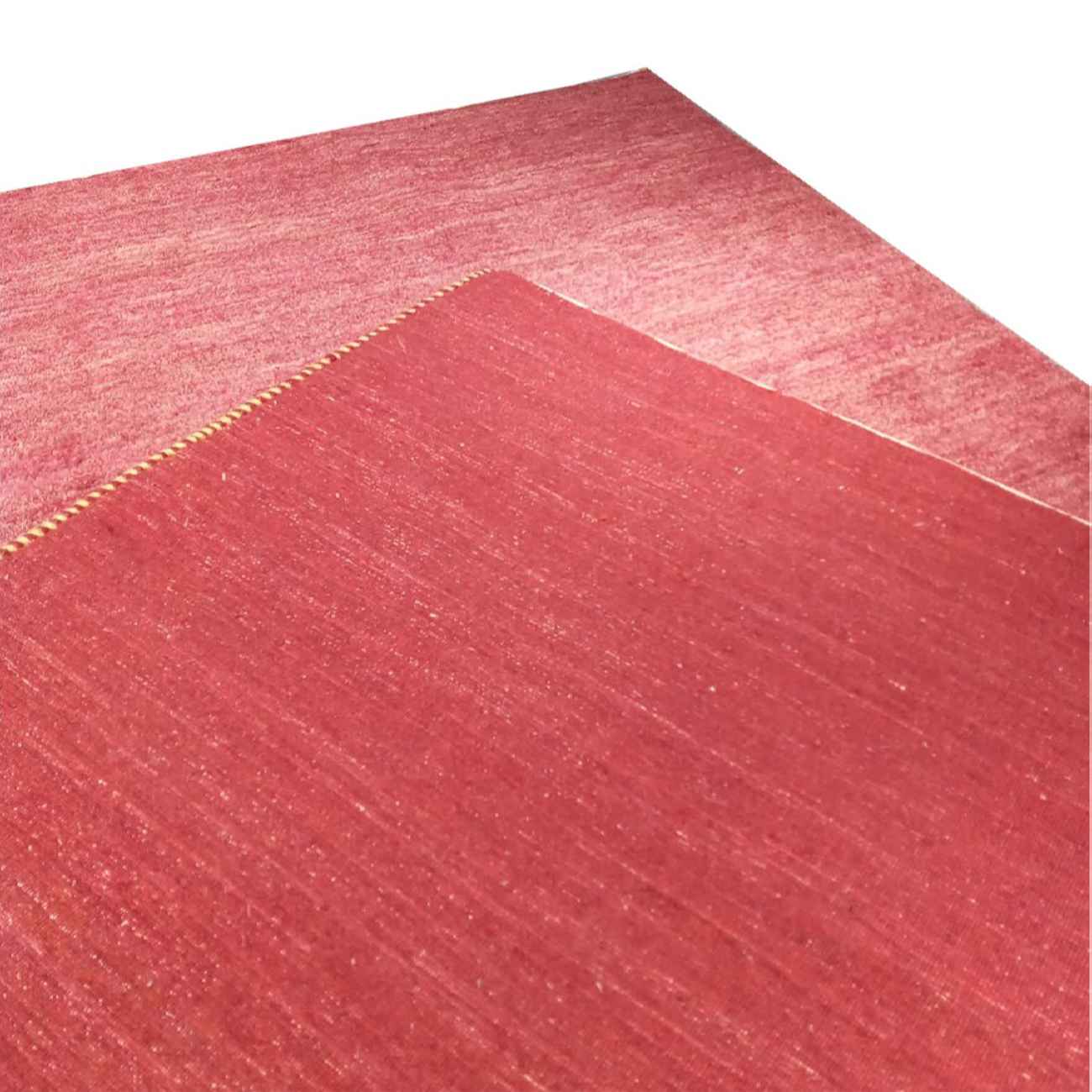 سجاد جابيه إيراني من الصوف محبوك يدويًا بلون قرمزي