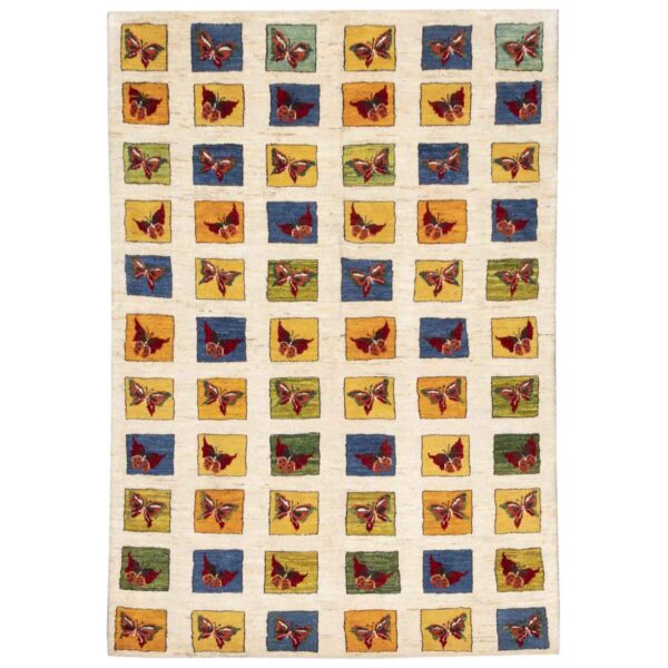 سجاد جابيه إيراني من الصوف محبوك يدويًا في فارس