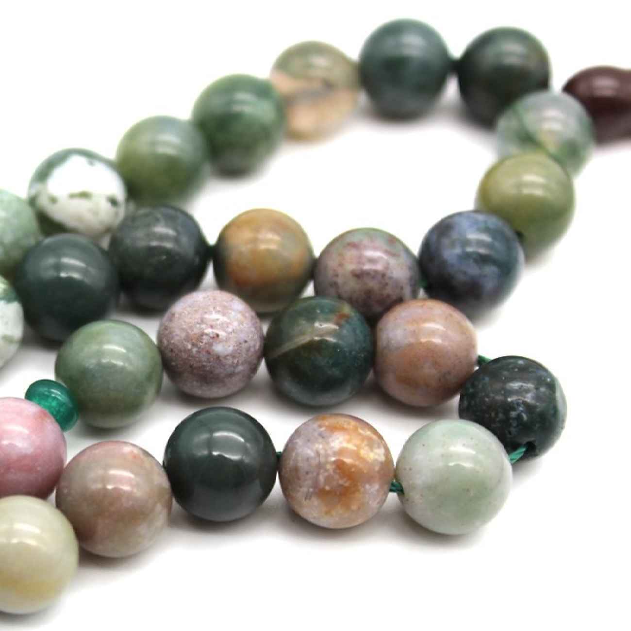 السبحة الإسلامية المصنوعة من اليشم مع 33 حبة تسبيح