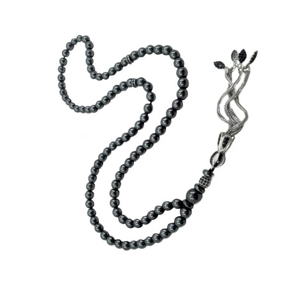 السبحة الإسلامية المصنوعة من الهيماتيت مع 101 حبة تسبيح