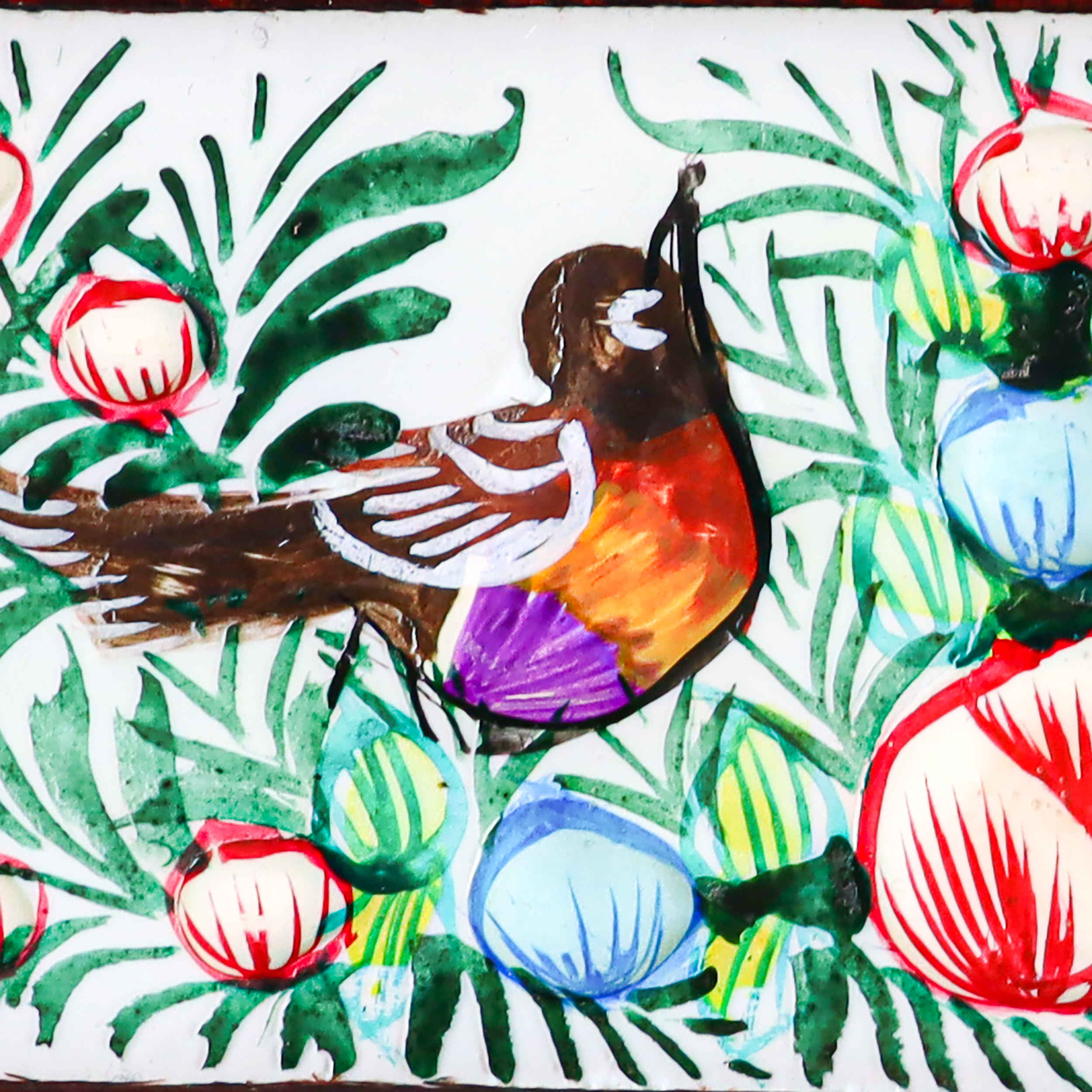 إطار مرآة خشبي – تصميم خاتمكار بارز مصغر