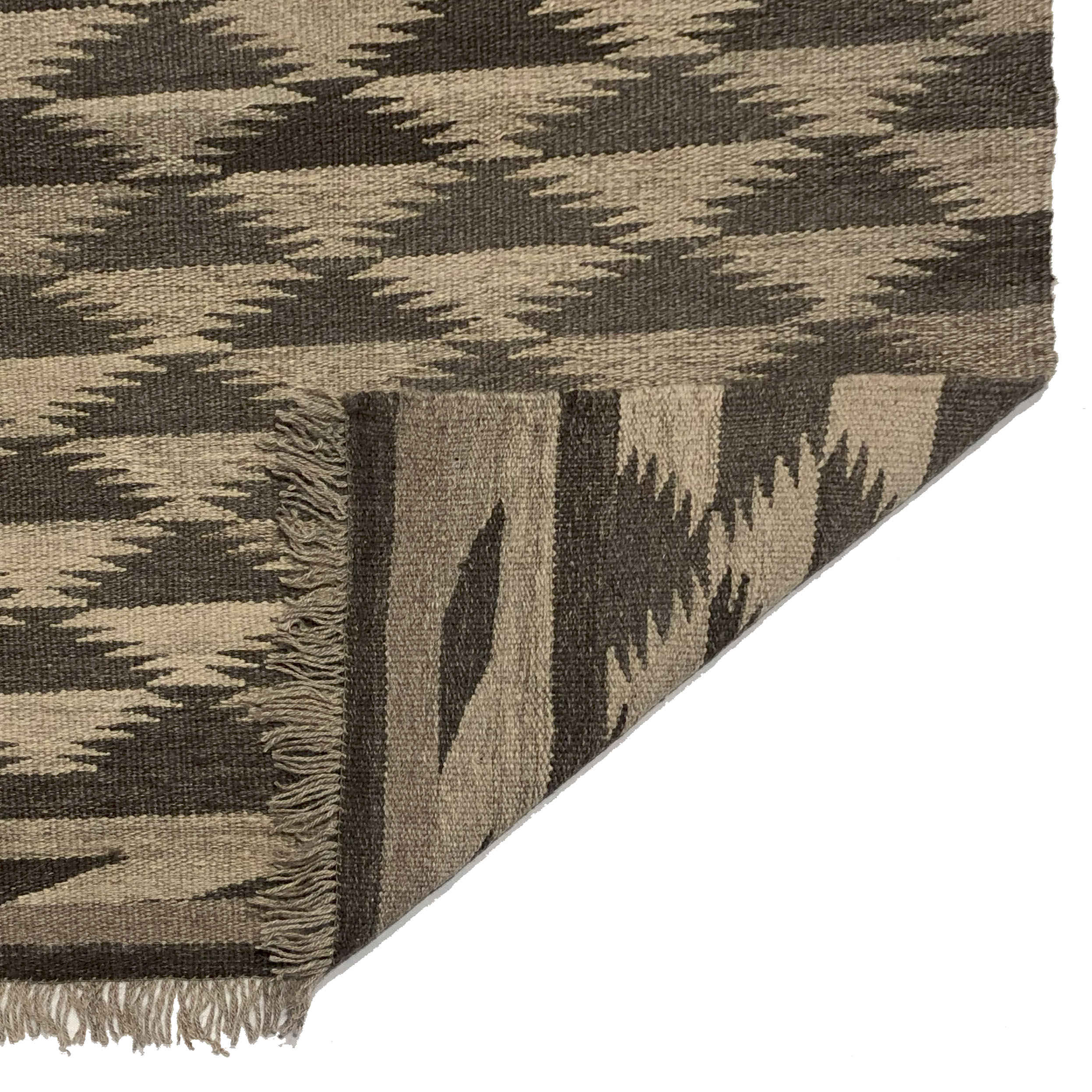 سجاد كليم إيراني من الصوف منسوج يدويًا بني في شيراز