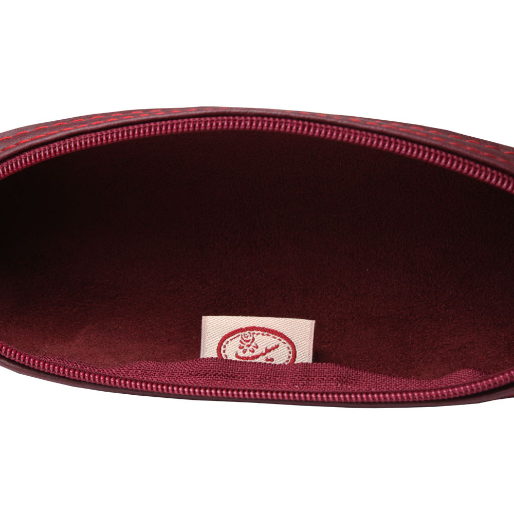 حقيبة أقلام زرقاء داكنة بسحاب للمدرسة والمكتب