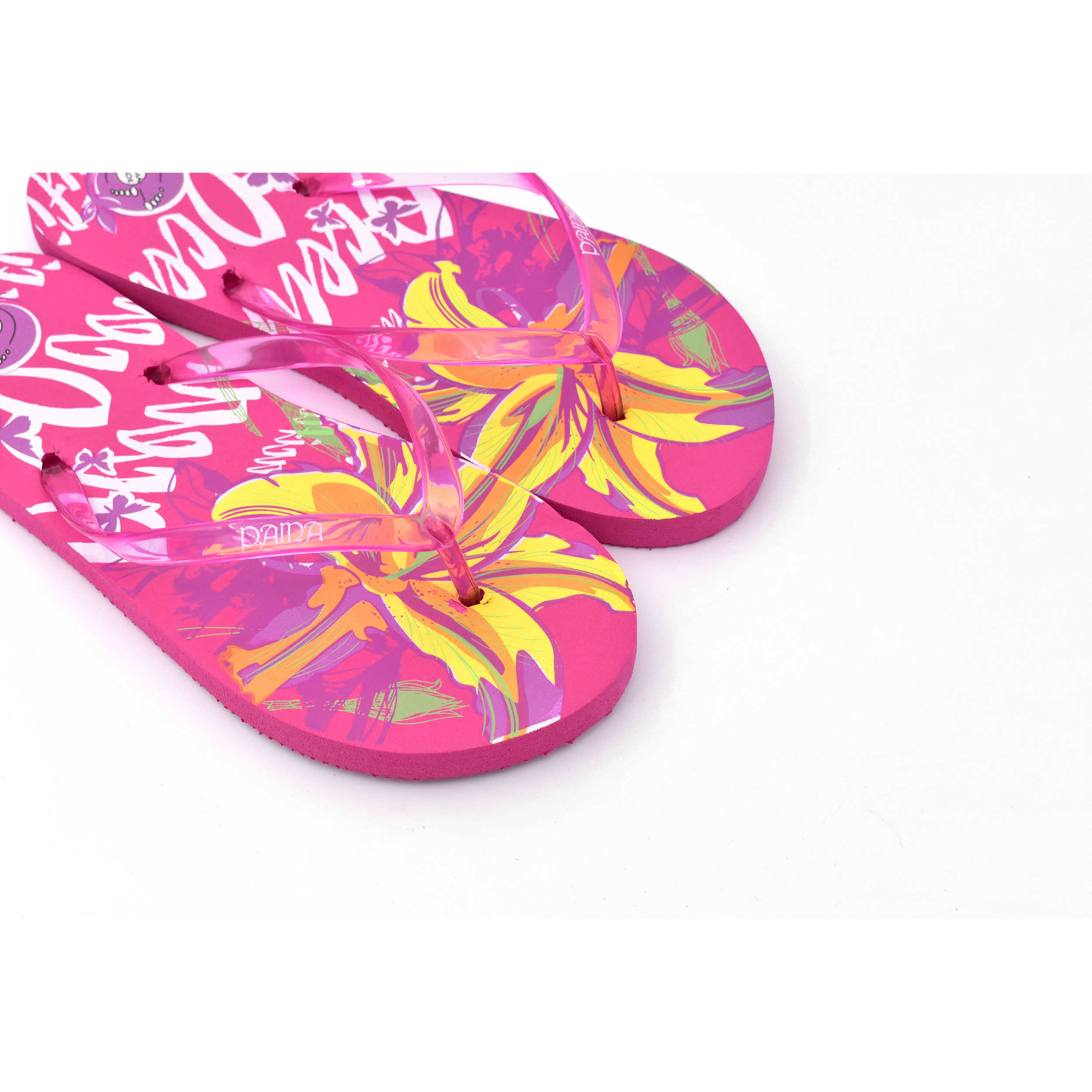 شبشب فليب فلوب زغبي للنساء باللون الوردي