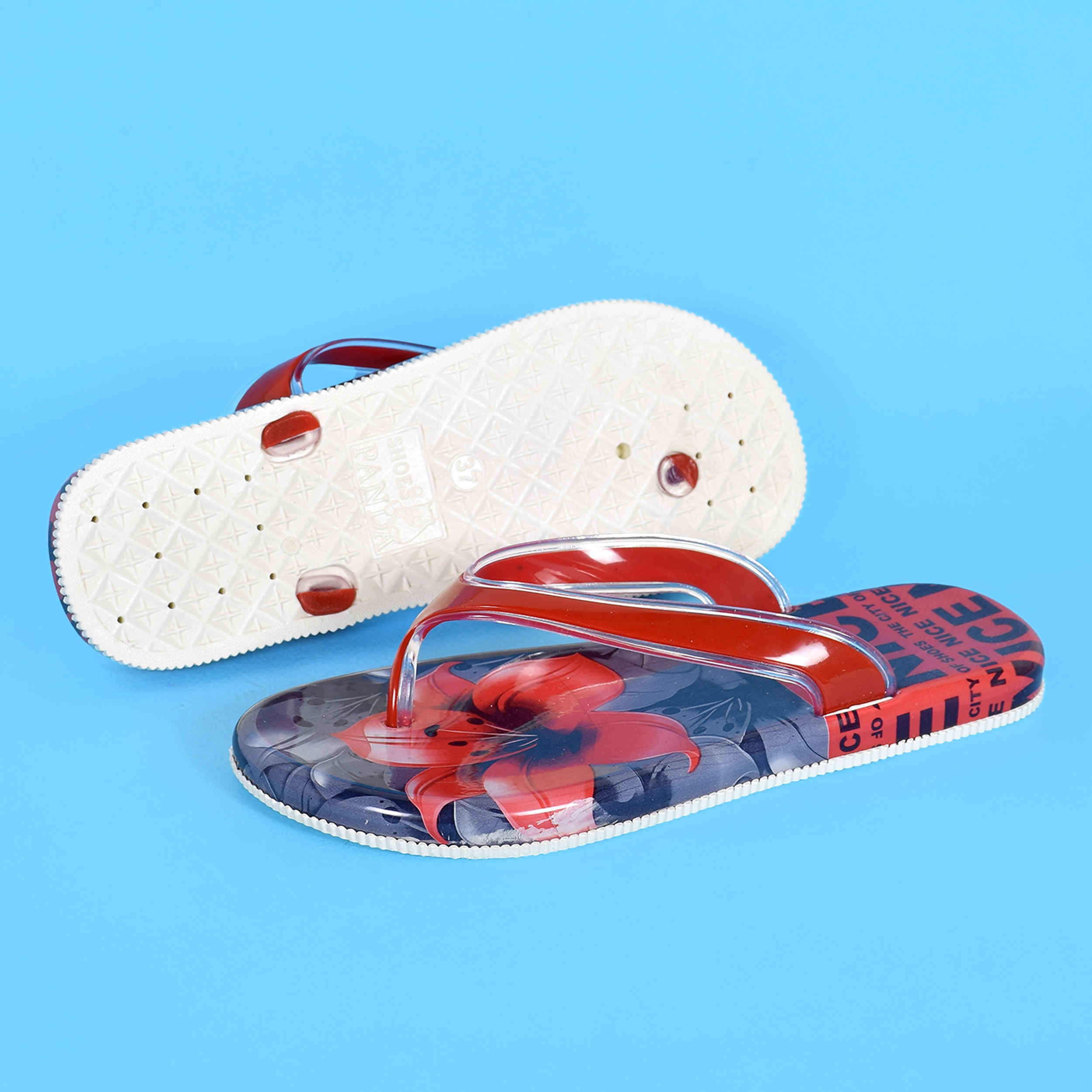 شبشب فليب فلوب زغبي للنساء والشاطئ