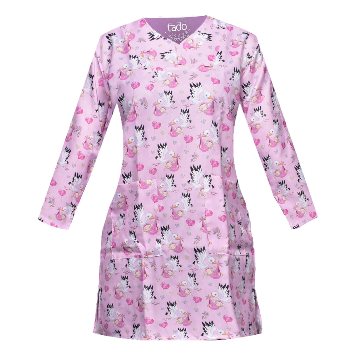 زي طبي نسائي لطب النساء والتوليد وقبعة مع 3 جيوب – احترافي وعملي