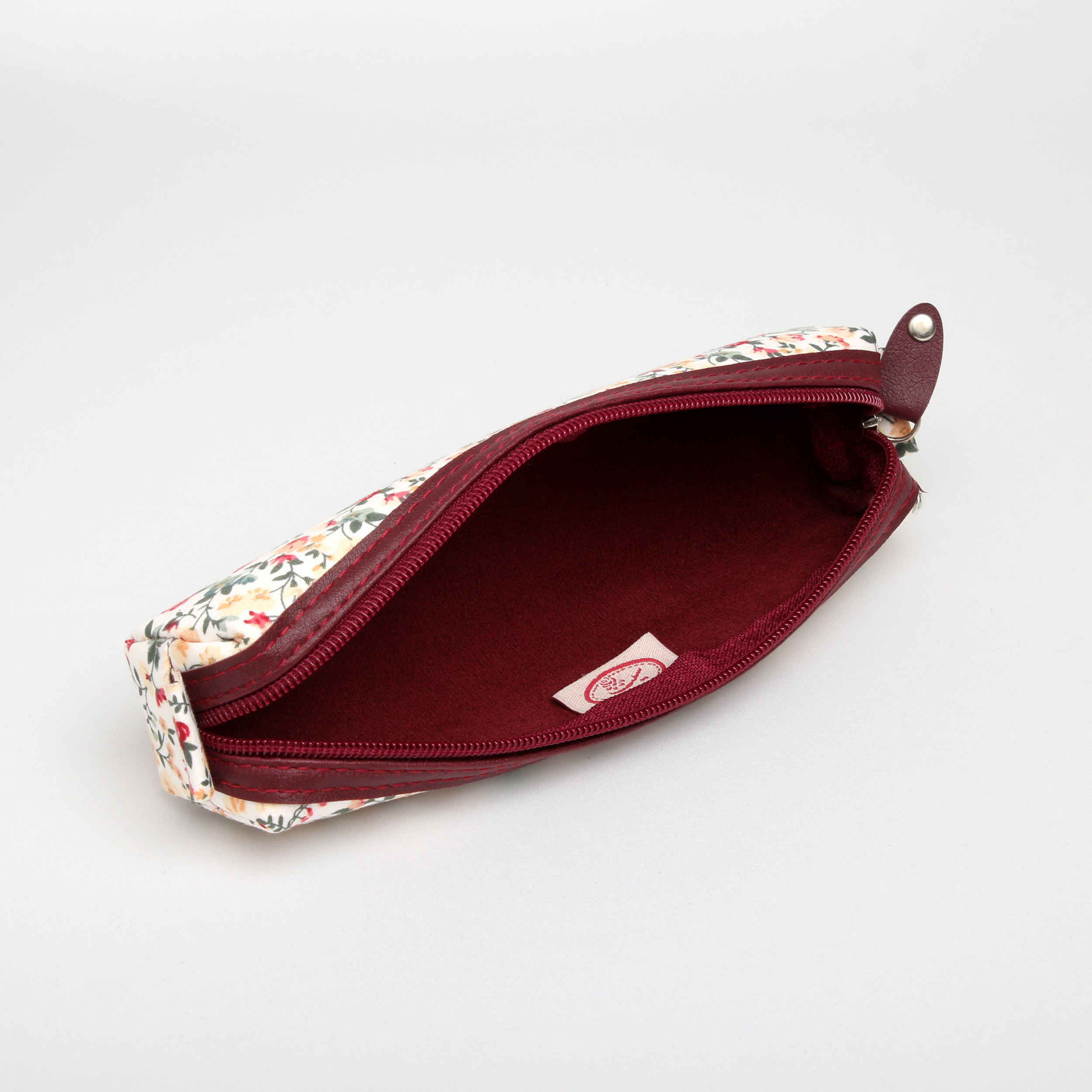 حقيبة أقلام بسحاب بتصميم زهور للمدرسة والمكتب