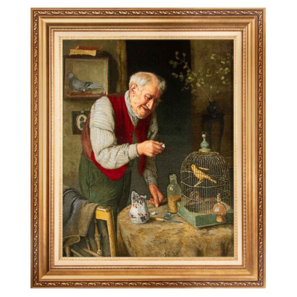 سجادة إيرانية تصويرية محبوكة يدويًا من تبريز تصور الحيوان المفضل لدى تشارلز سبنسلاي