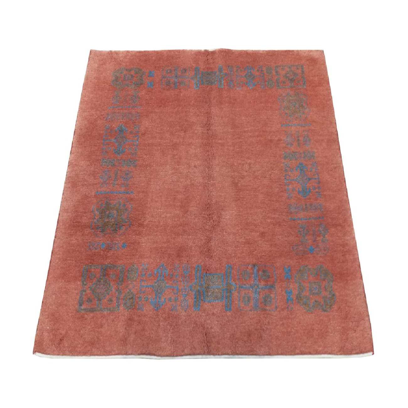 سجاد جابيه إيراني أصيل من الصوف محبوك يدويًا بحدود