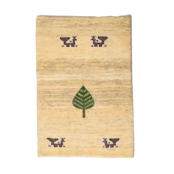 سجاد جابيه إيراني من الصوف محبوك يدويًا في فارس كريمي