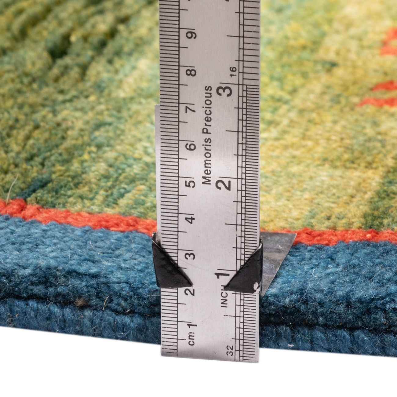 سجاد جابيه إيراني من الصوف محبوك يدويًا في فارس برموز حيوانية