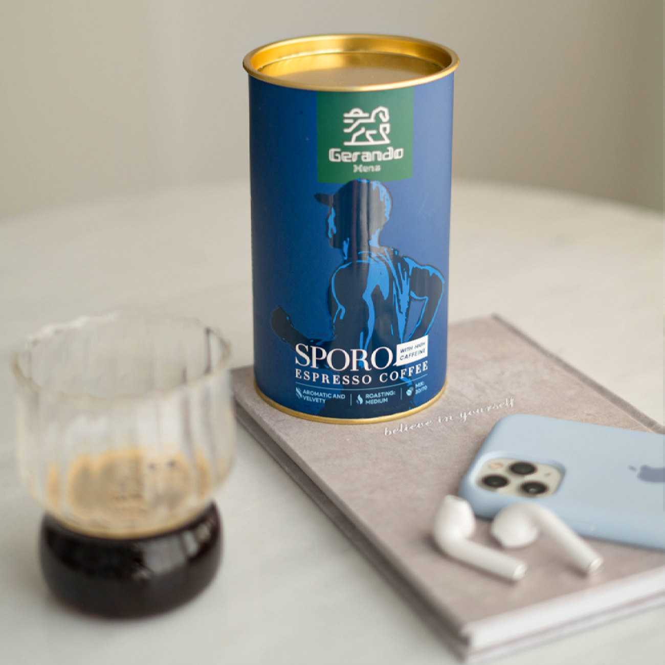 قهوة سبورت إسبريسو متوسطة التحميص جيراندو 250 جرام (2×)