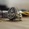 خاتم نحاسي إسلامي بخط "حسبي الله"