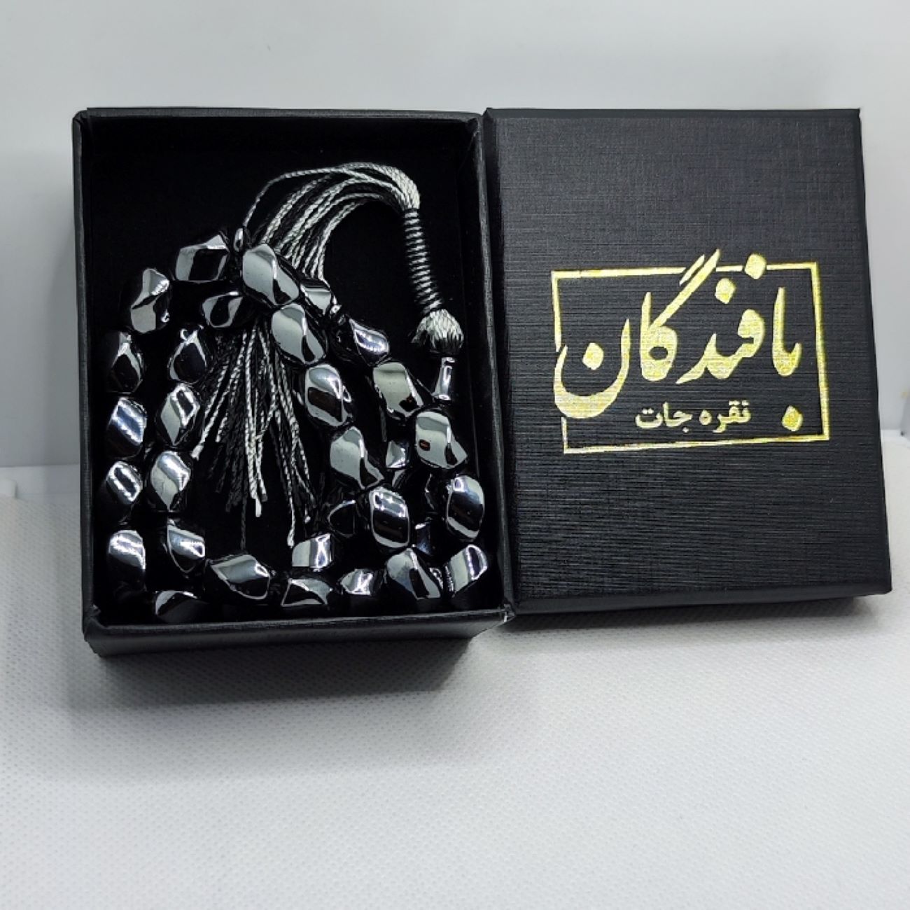 السبحة الإسلامية من الهيماتيت مصنوعة بـ 33 حبة تسبيح