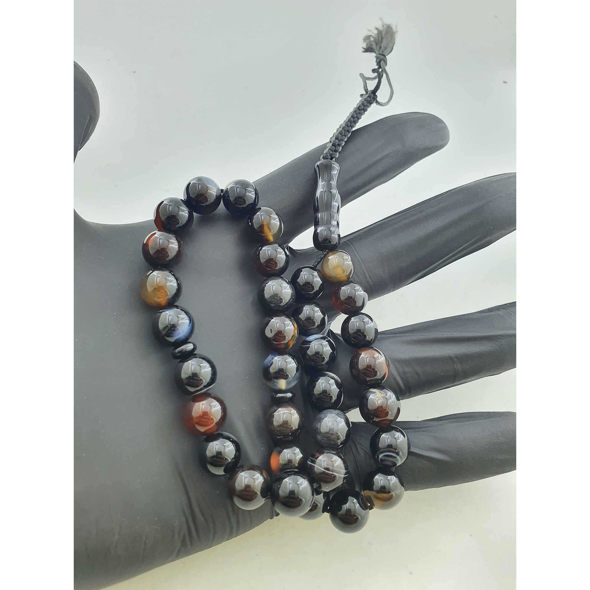 مسبحة إسلامية من السليماني العقيق مصنوعة من 33 حبة تسبيح I