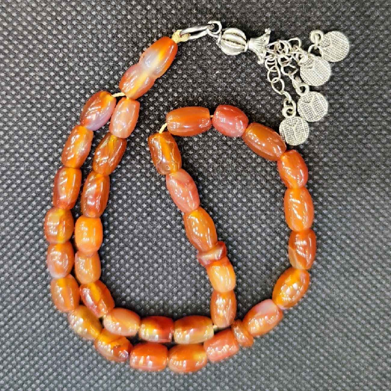 مسبحة إسلامية من اليمني العقيق مصنوعة من 33 حبة تسبيح مسبحة