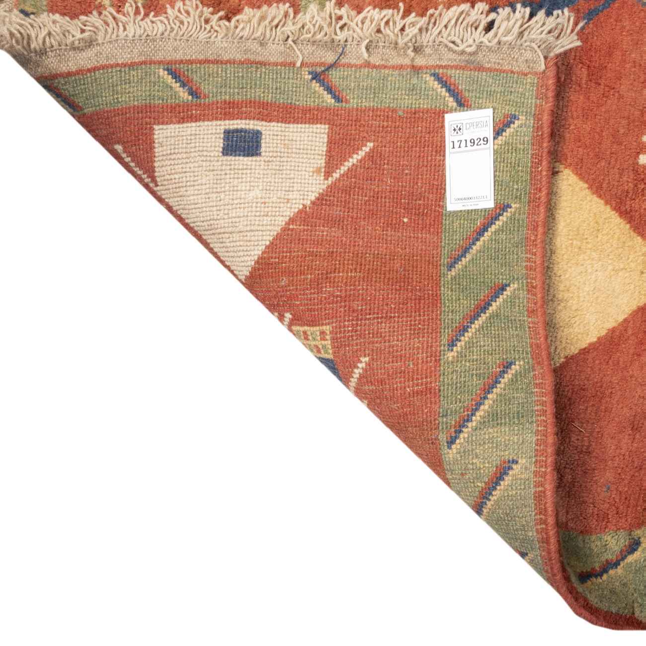 سجاد جابيه إيراني من الصوف محبوك يدويًا في فارس كاشكولي أحمر