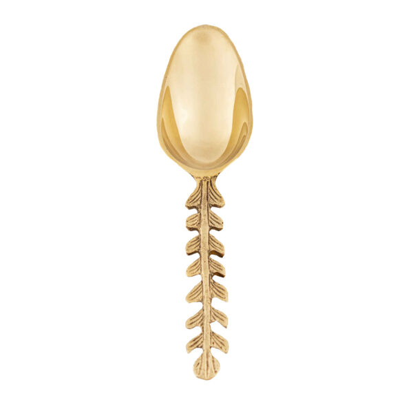 ملعقة تقديم مكسرات نحاسية للوعاء