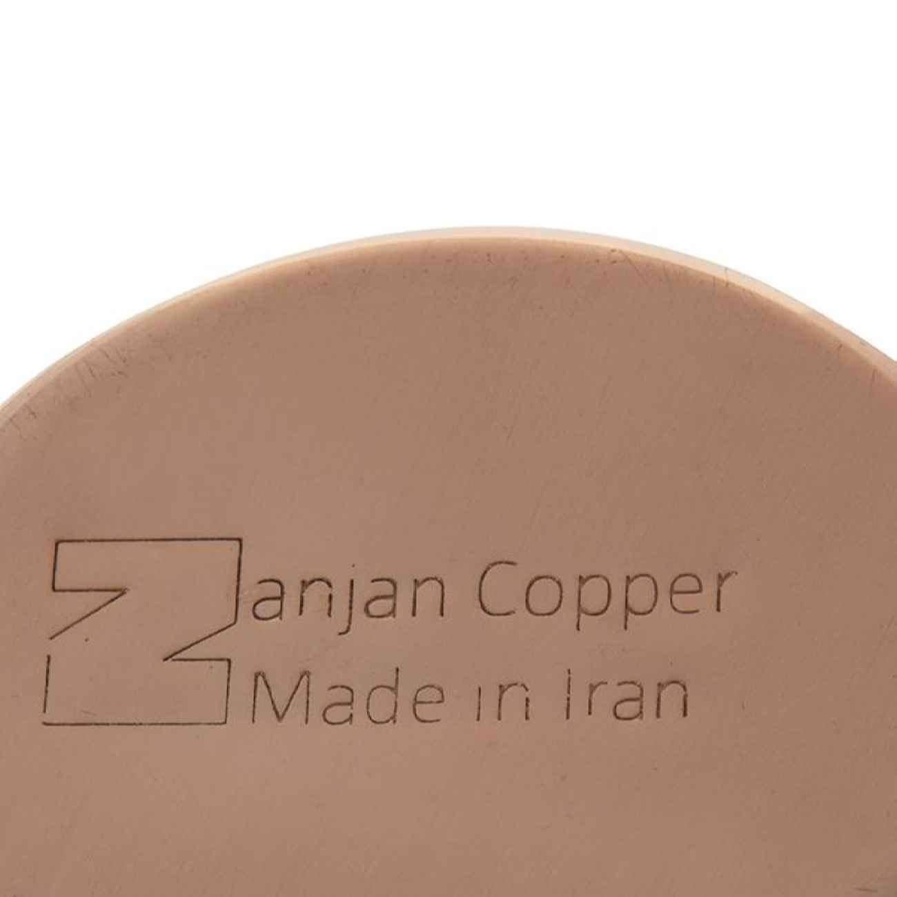 كوب نحاس إيراني مصنوع يدويًا بمقبض للمشروبات الباردة – مطرز بطريقة عاطفه