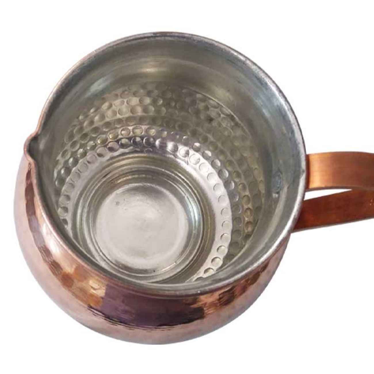 إبريق النحاس الإيراني المطرقة صناعة يدوية