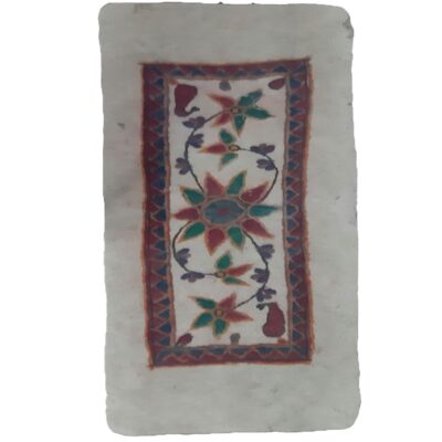 سجاد صوف إيراني مرقع 100% طبيعي ومصنوع يدويًا تصميم زهور