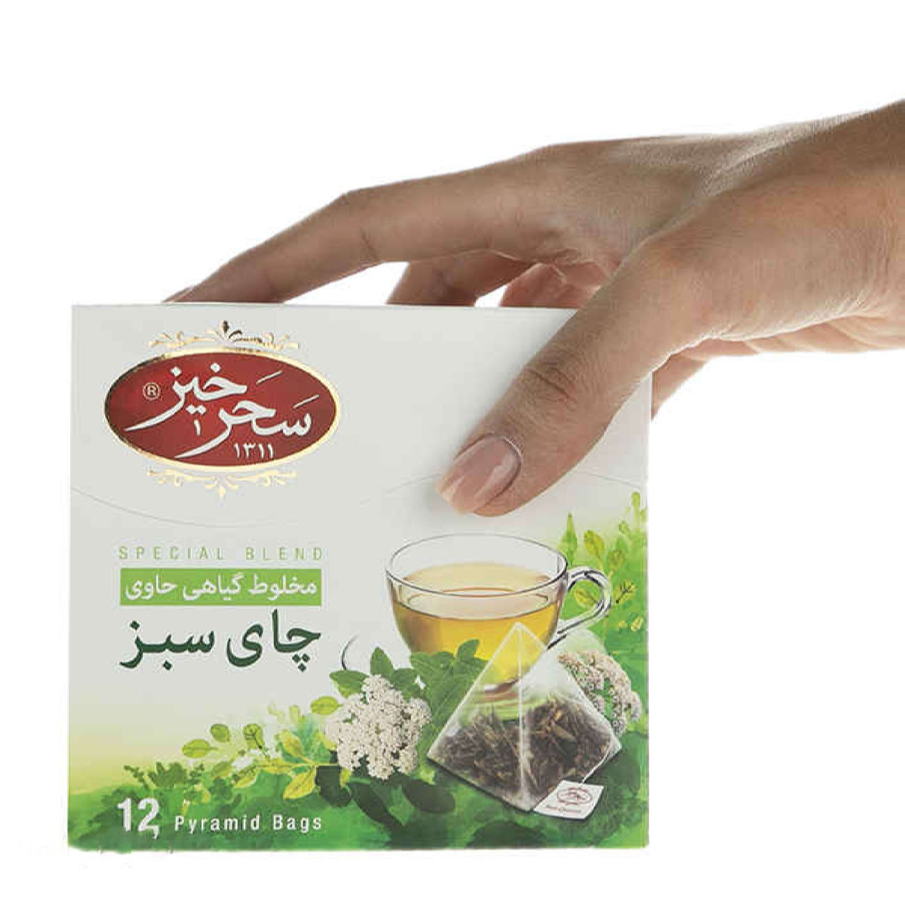 شاي أخضر مخلوط بالأعشاب من صحر خیز (7x)