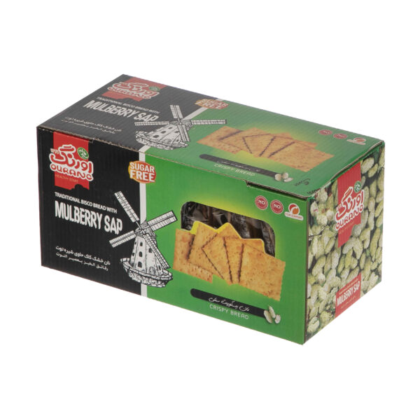 بسكويت خبز مجفف تقليدي بعصارة التوت الأبيض