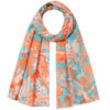 وشاح نسائي من القطن بتصميم طباعة ألوان مائية