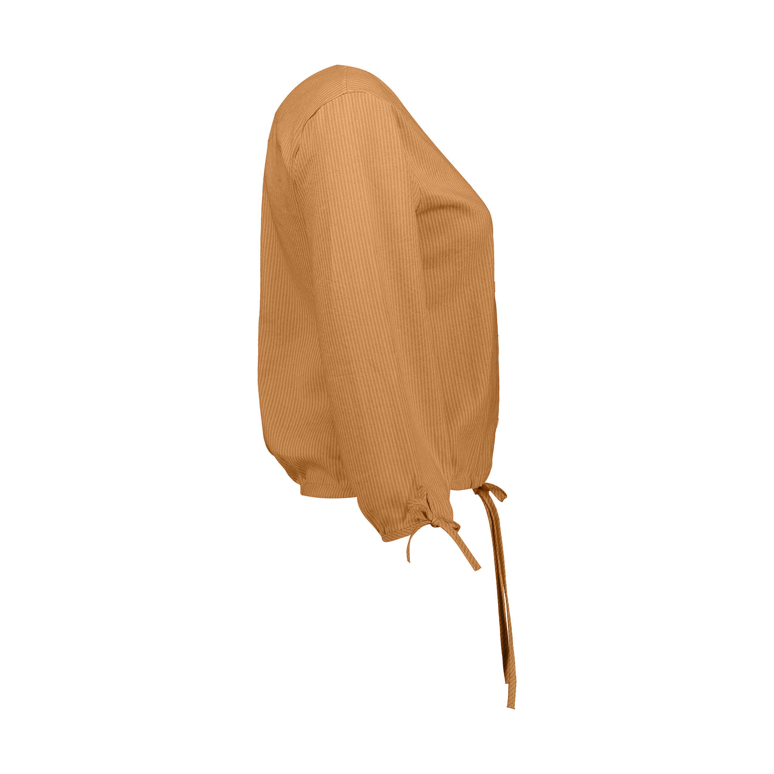 بلوزة نسائية بأكمام ثلاثة أرباع بلون الذهبي