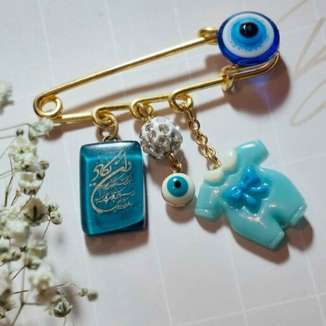 سوار إسلامي جلد مع حجر عقيق وكتابة يا حسين