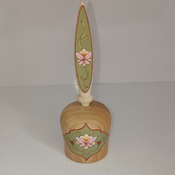 حامل سورميداني خشبي إيراني مصنوع يدويًا - وعاء تخزين تقليدي للكحل (عدد 2)