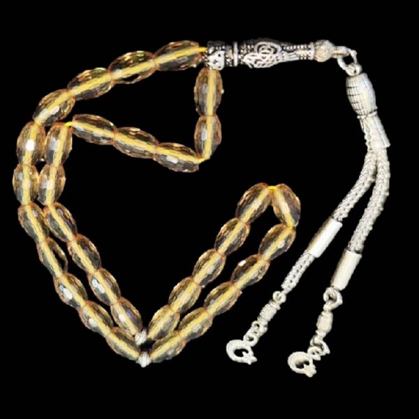 سبحة إسلامية من ألكسندريت مصنوعة بـ 33 حبة تسبيح