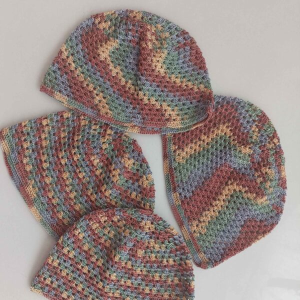 طاقية كوفية تركية محبوكة من الحرير - قبعة رأس للمسلمين