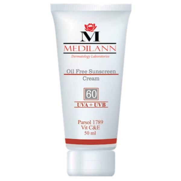 كريم واقي شمس ملون من Medilann SPF60 للبشرة الدهنية 50 مل